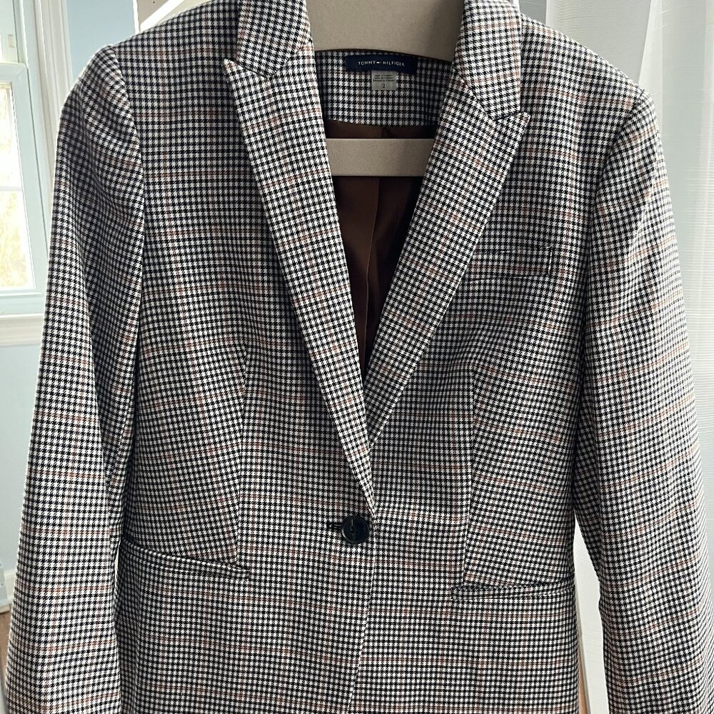 Tommy Hilfiger Checkered Blazer Size 2